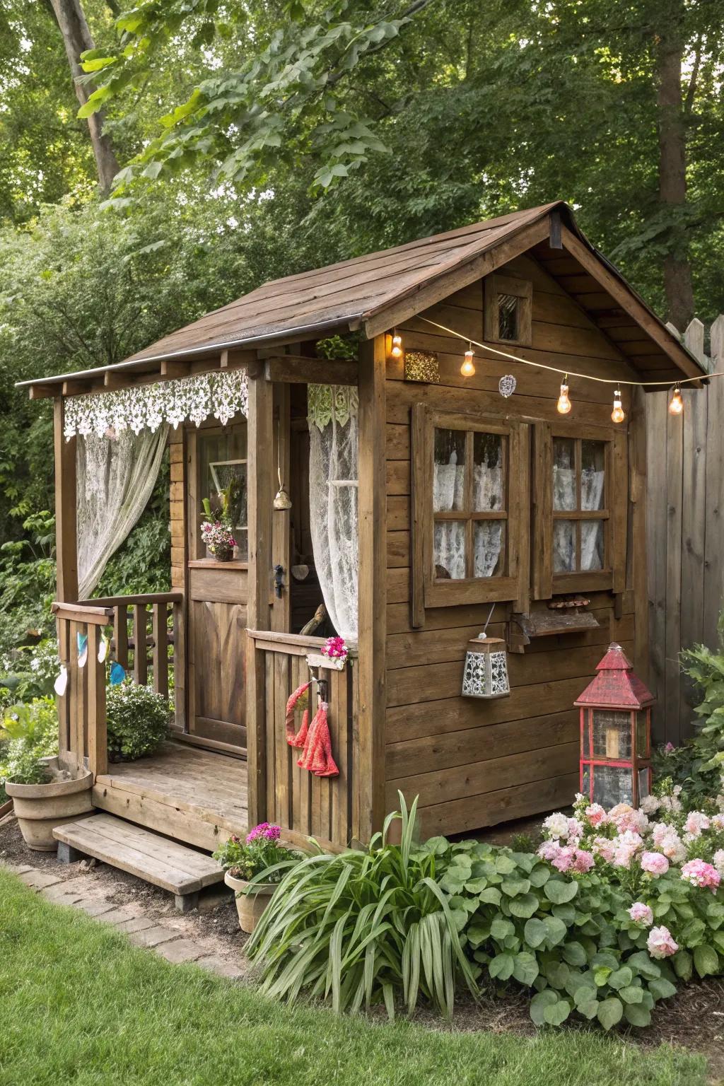 Earthy browns give a cozy and inviting feel.