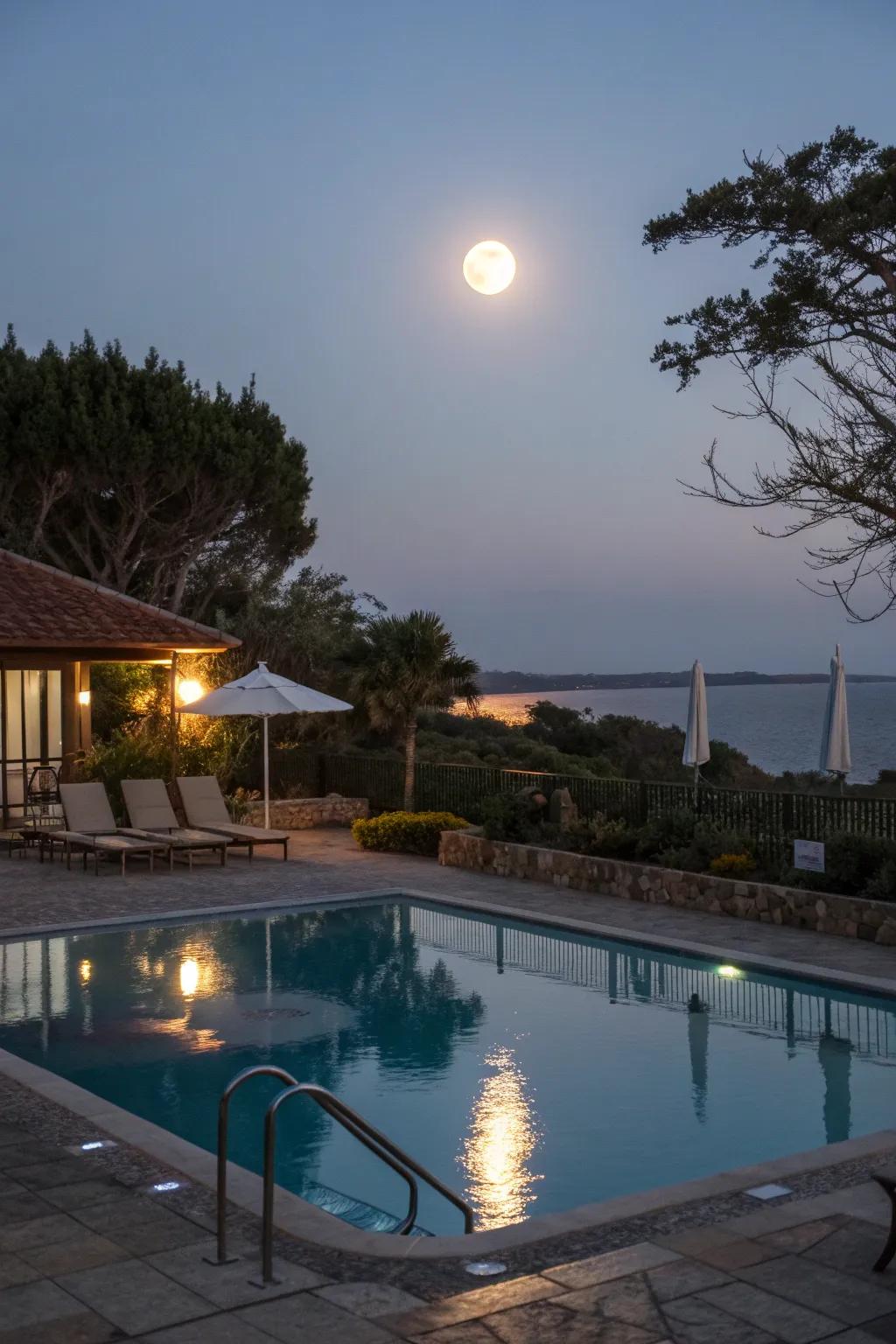 Moonlighting brings a touch of romance to your outdoor space.