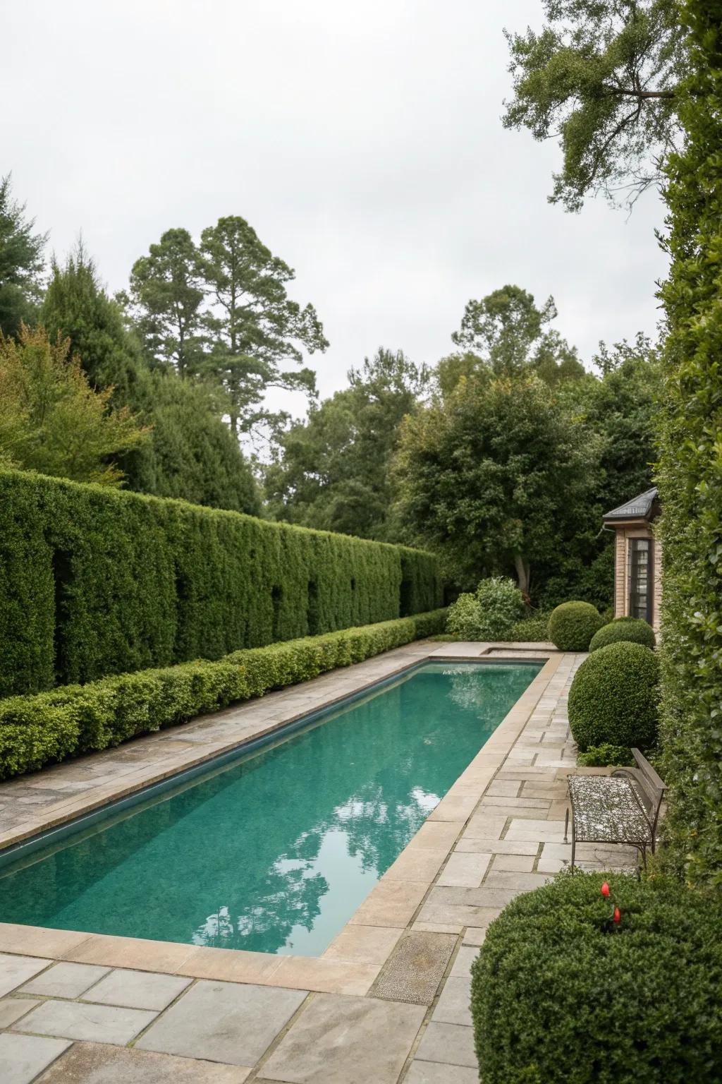 Enjoy privacy with natural screens.