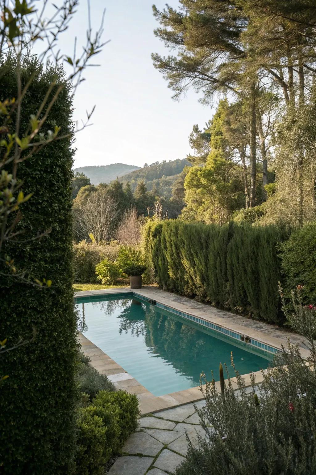 A private pool retreat.