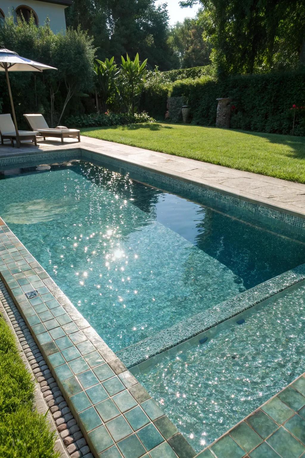 Opt for sustainability with beautiful recycled glass tiles.