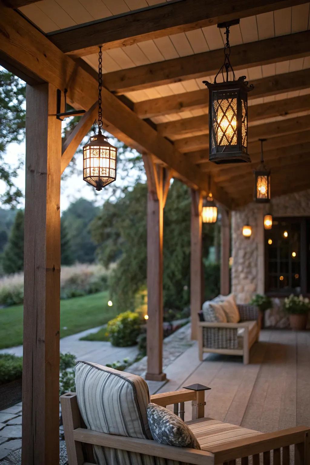 Soft lighting for a cozy evening ambiance.