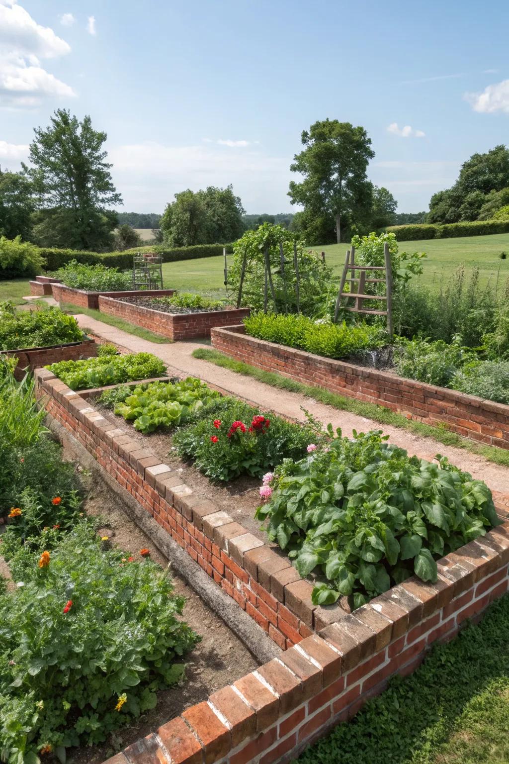 Structural borders bring a neat, finished look to your garden.