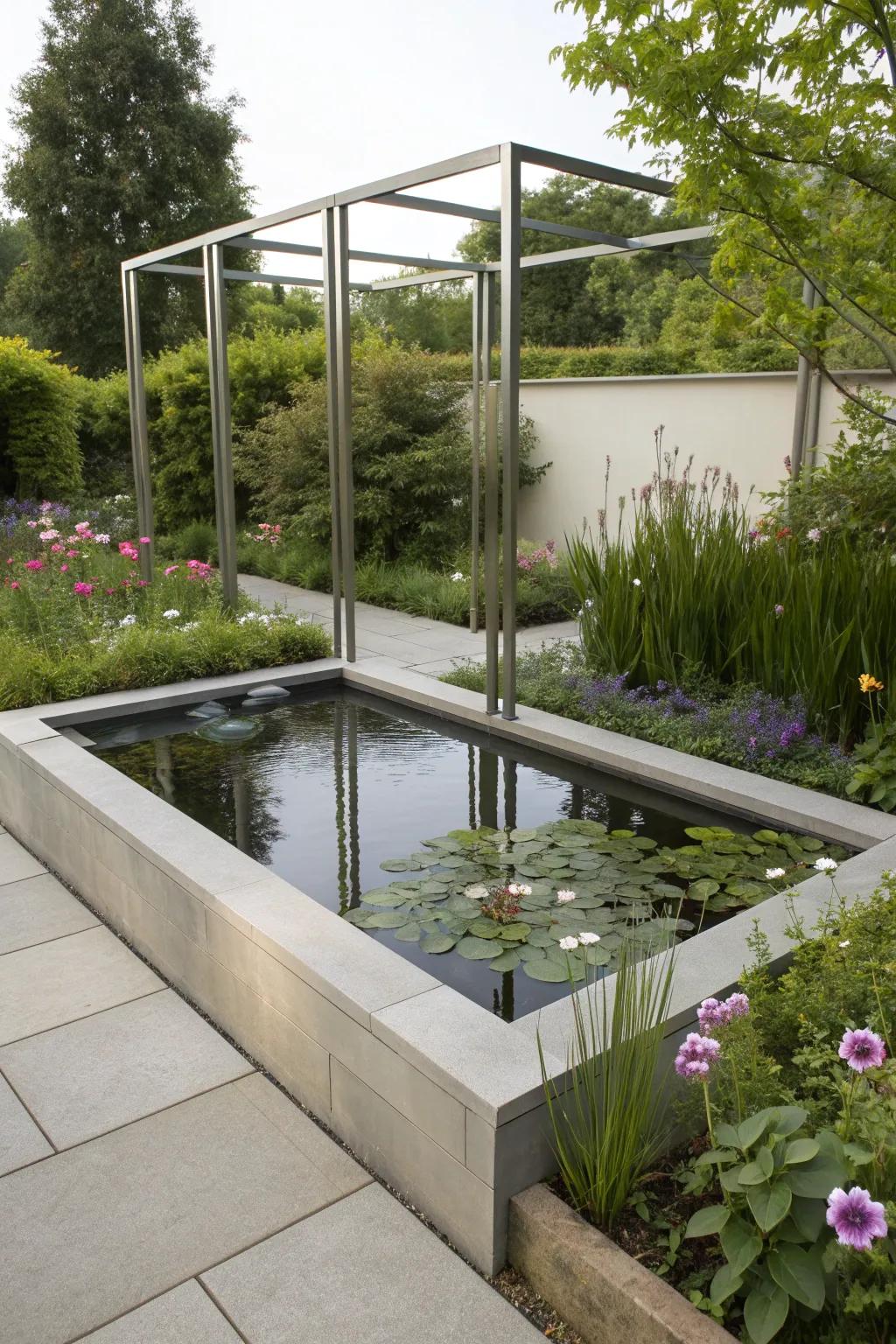 Modern metal frames offer a chic and contemporary look.