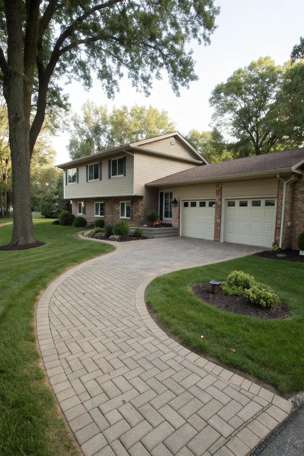 A stylish driveway enhances the overall appeal of your home.