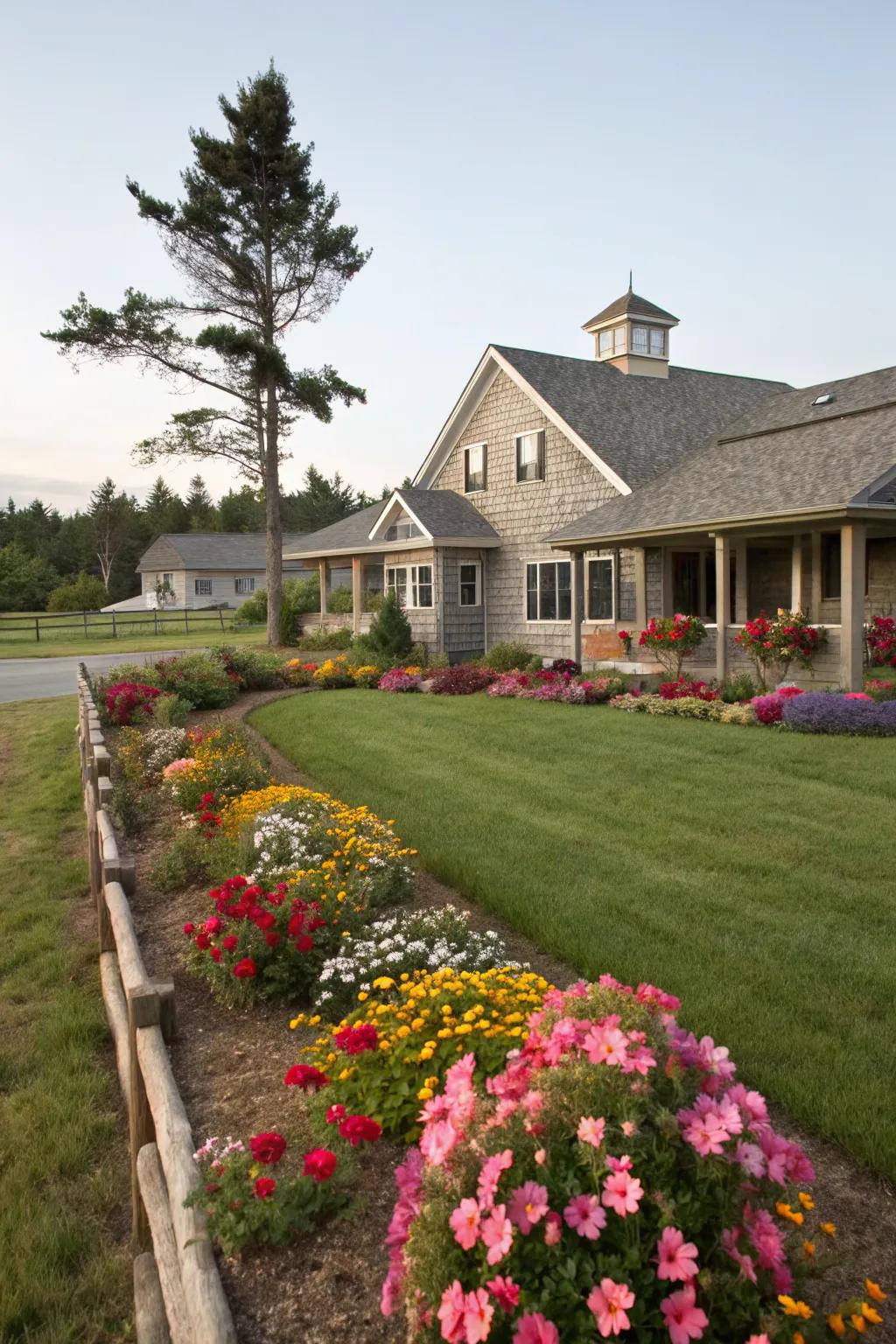 Shingle siding lends a whimsical cottage charm.
