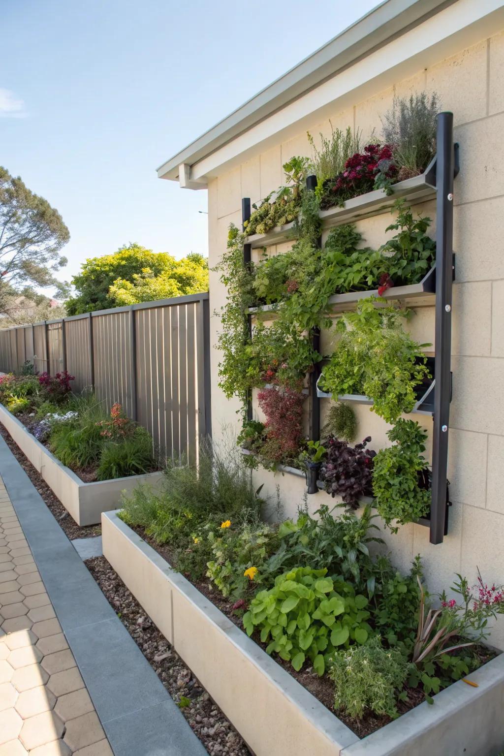 Vertical gardens maximize greenery in limited spaces