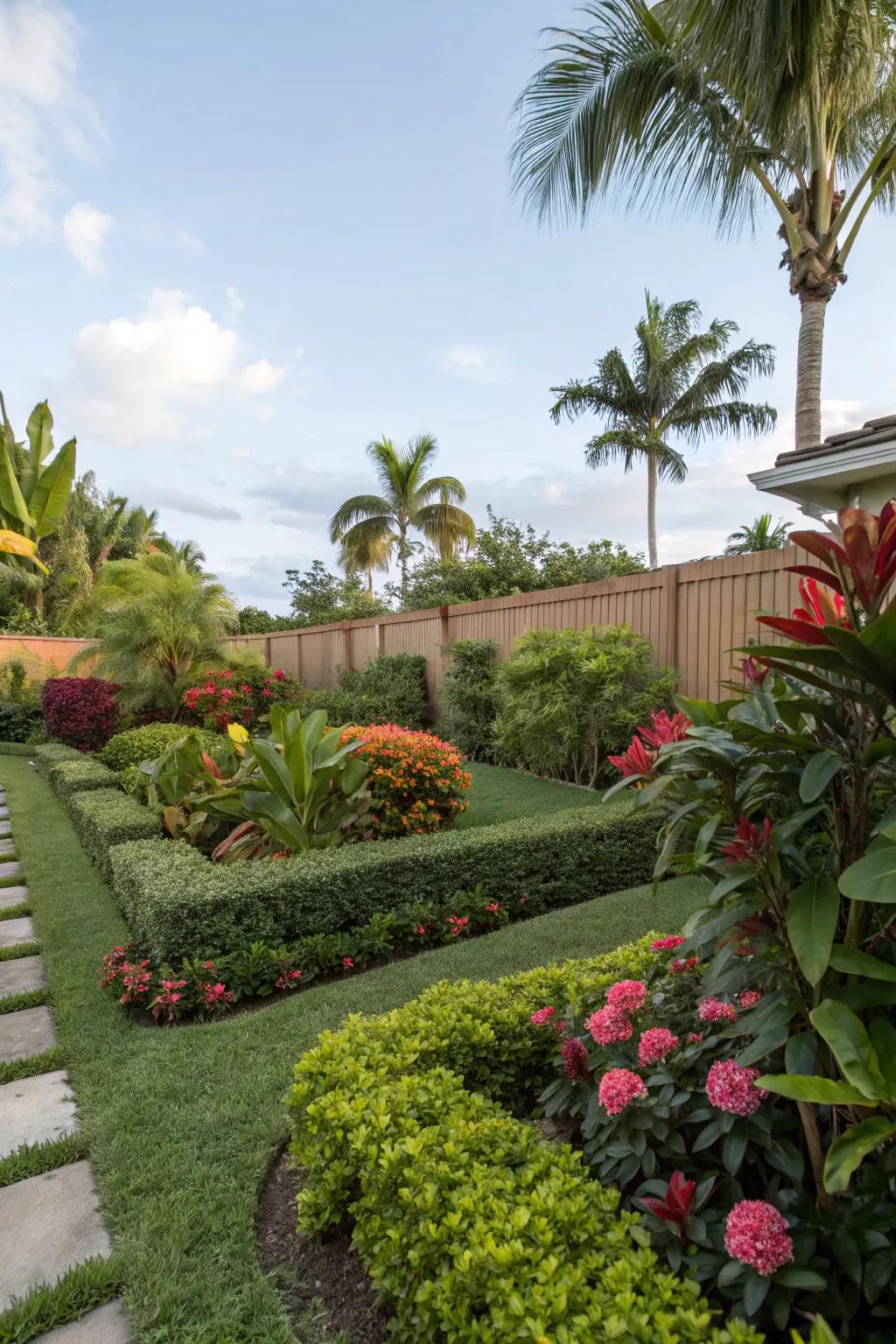 Lush landscaping adds a vibrant, resort-like atmosphere.