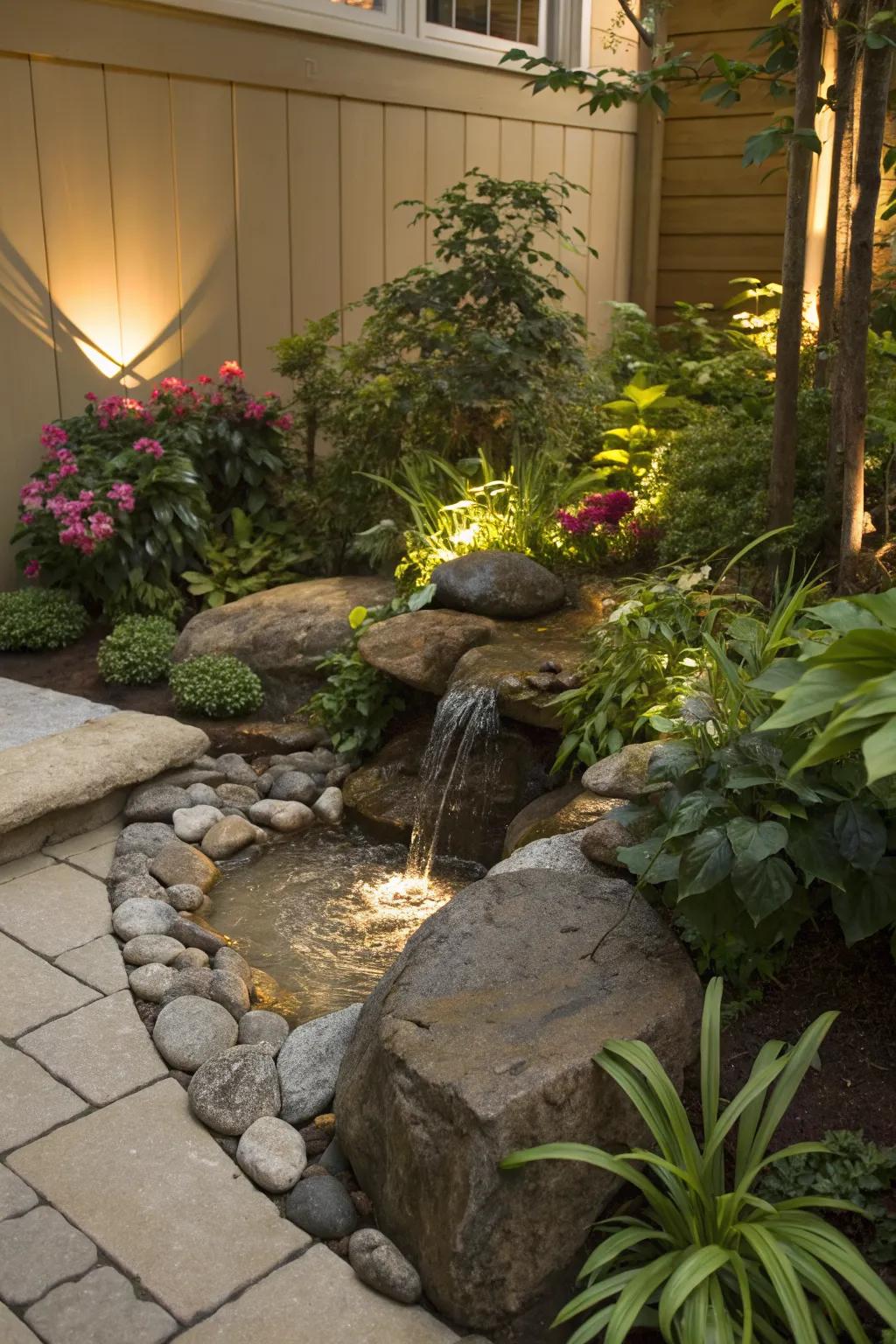 Corner features make clever use of garden space.