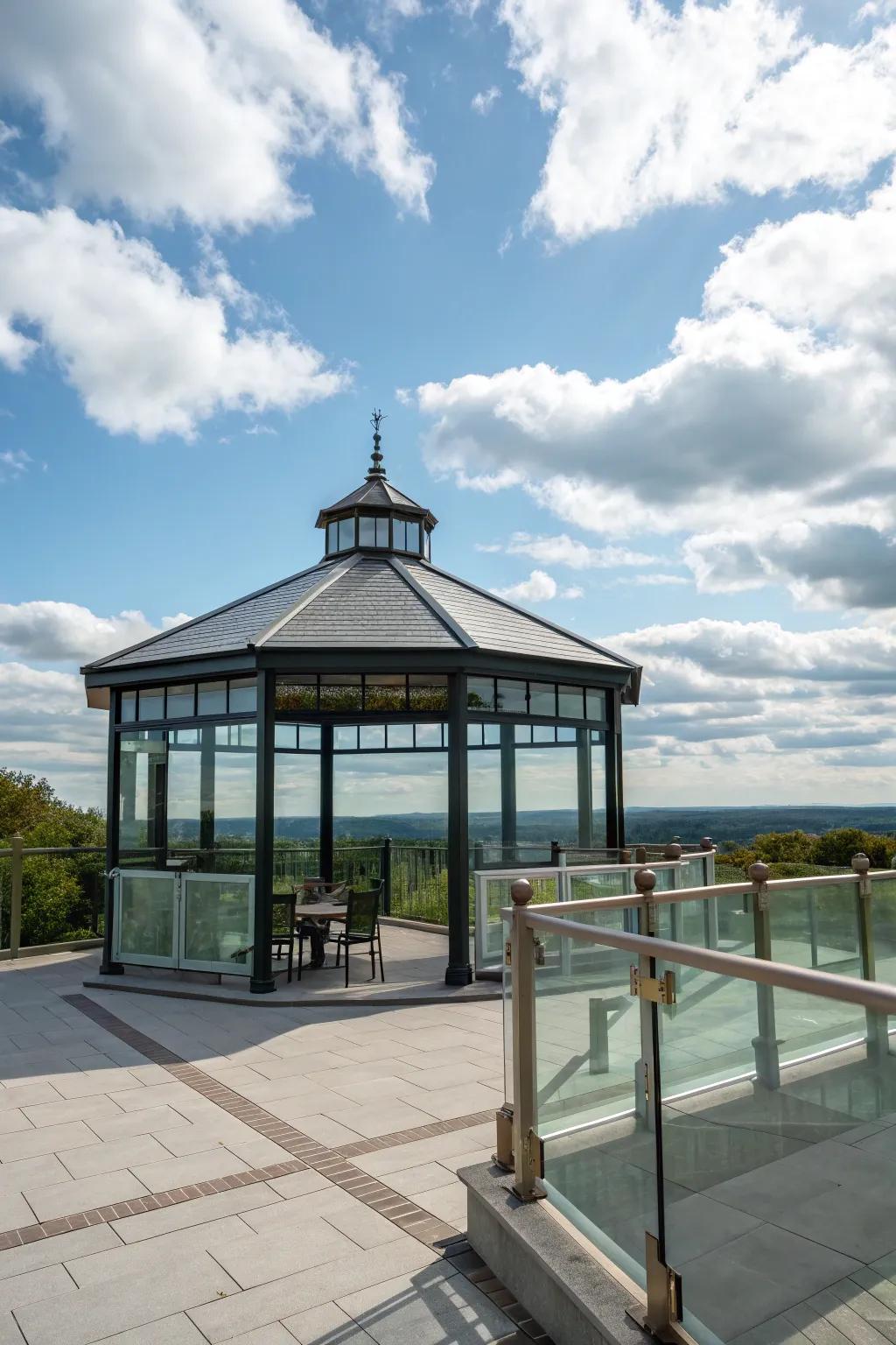 Experience the freedom of open and airy gazebo designs.