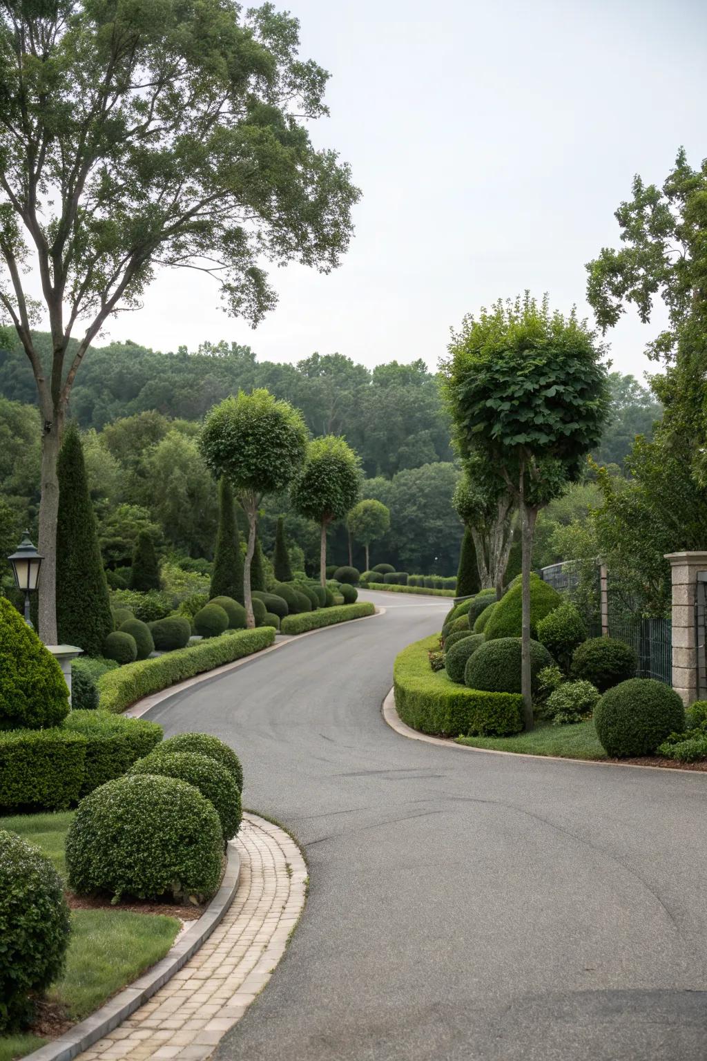 Symmetrical elegance brings balance to your driveway.