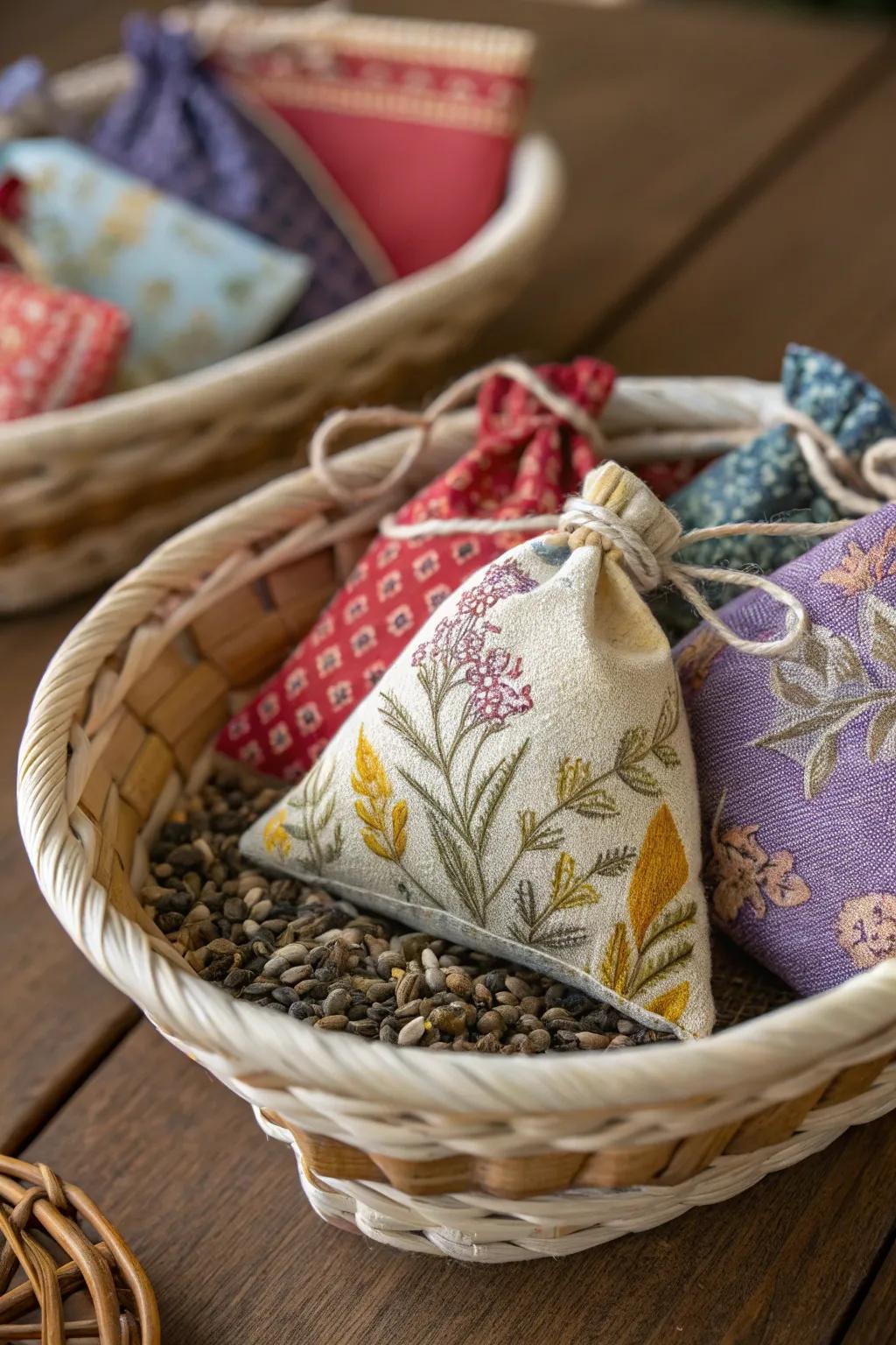 Fragrant seed sachets to keep your home smelling fresh and inviting.