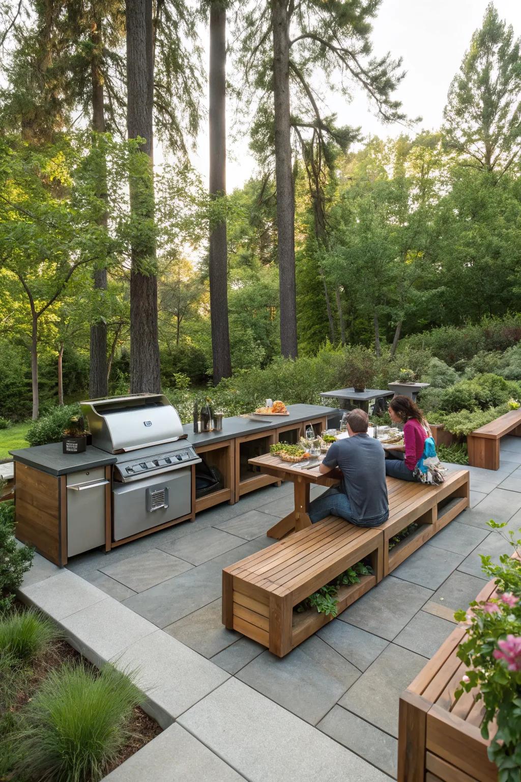 Multi-functional furniture maximizes space and utility.