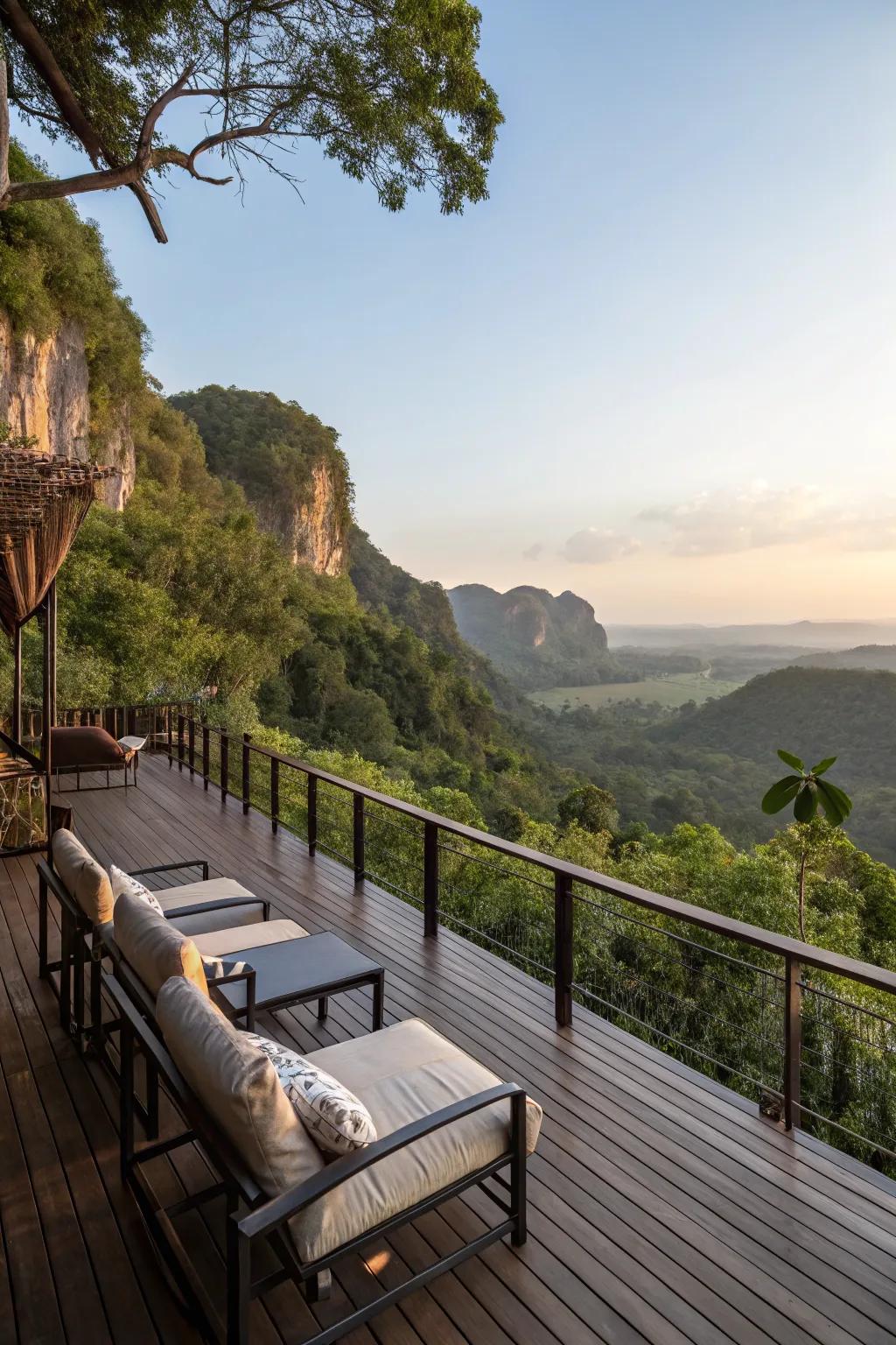 Enjoy breathtaking views from the comfort of your deck.