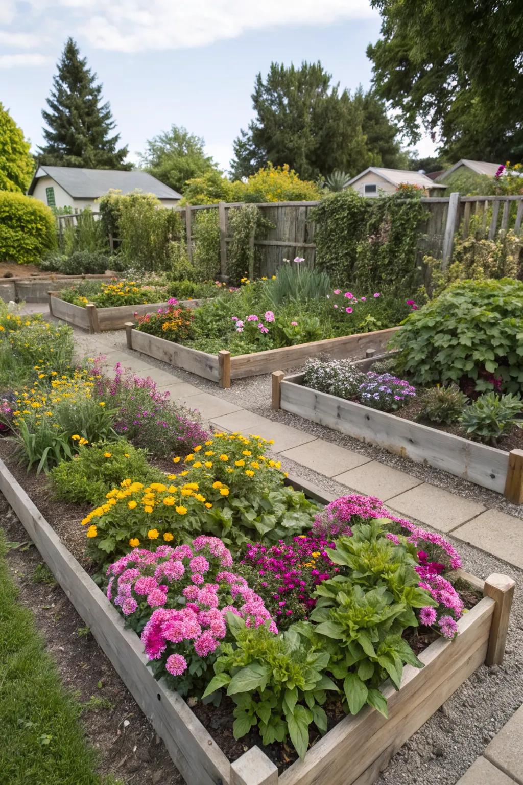 Compact gardens offer beauty and simplicity.