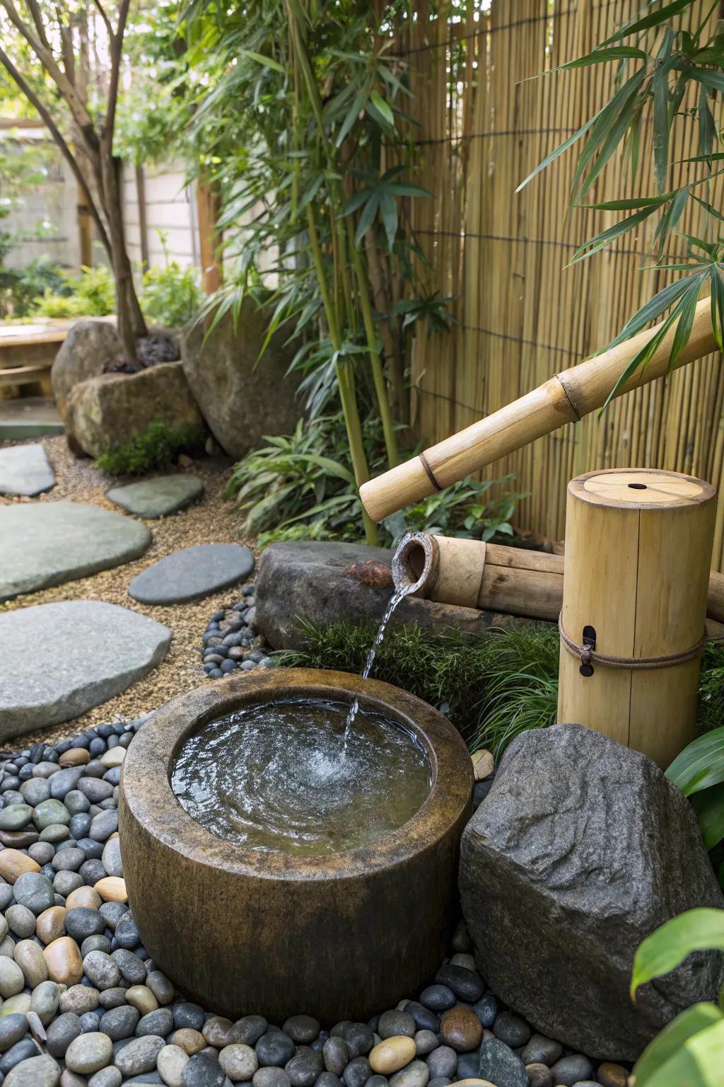 Zen fountains create a calming atmosphere perfect for meditation.