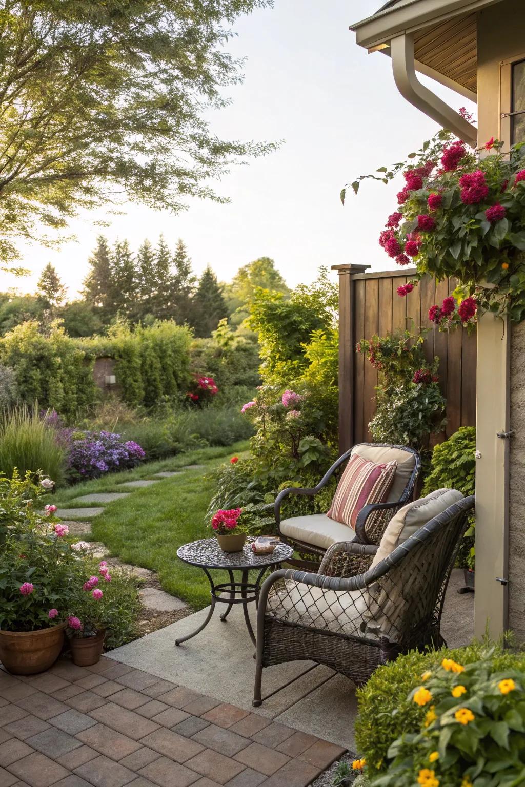 Create an inviting outdoor living space