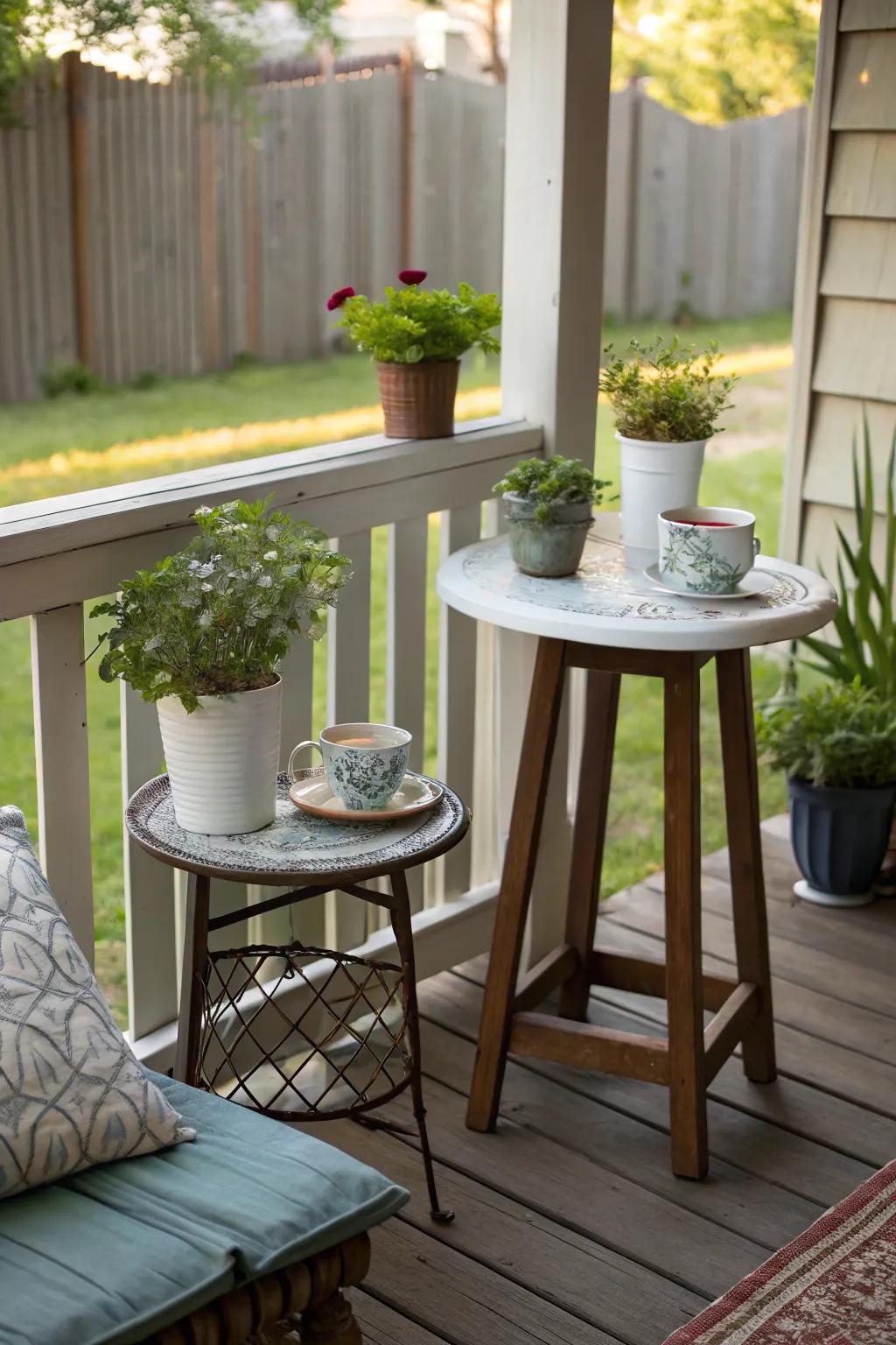 Functional accessories enhance your porch's utility.