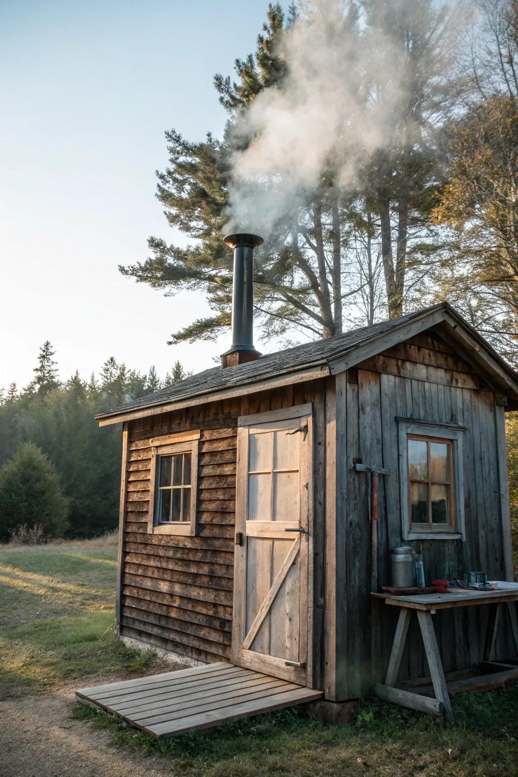 A versatile smokehouse for both cold and hot smoking methods.