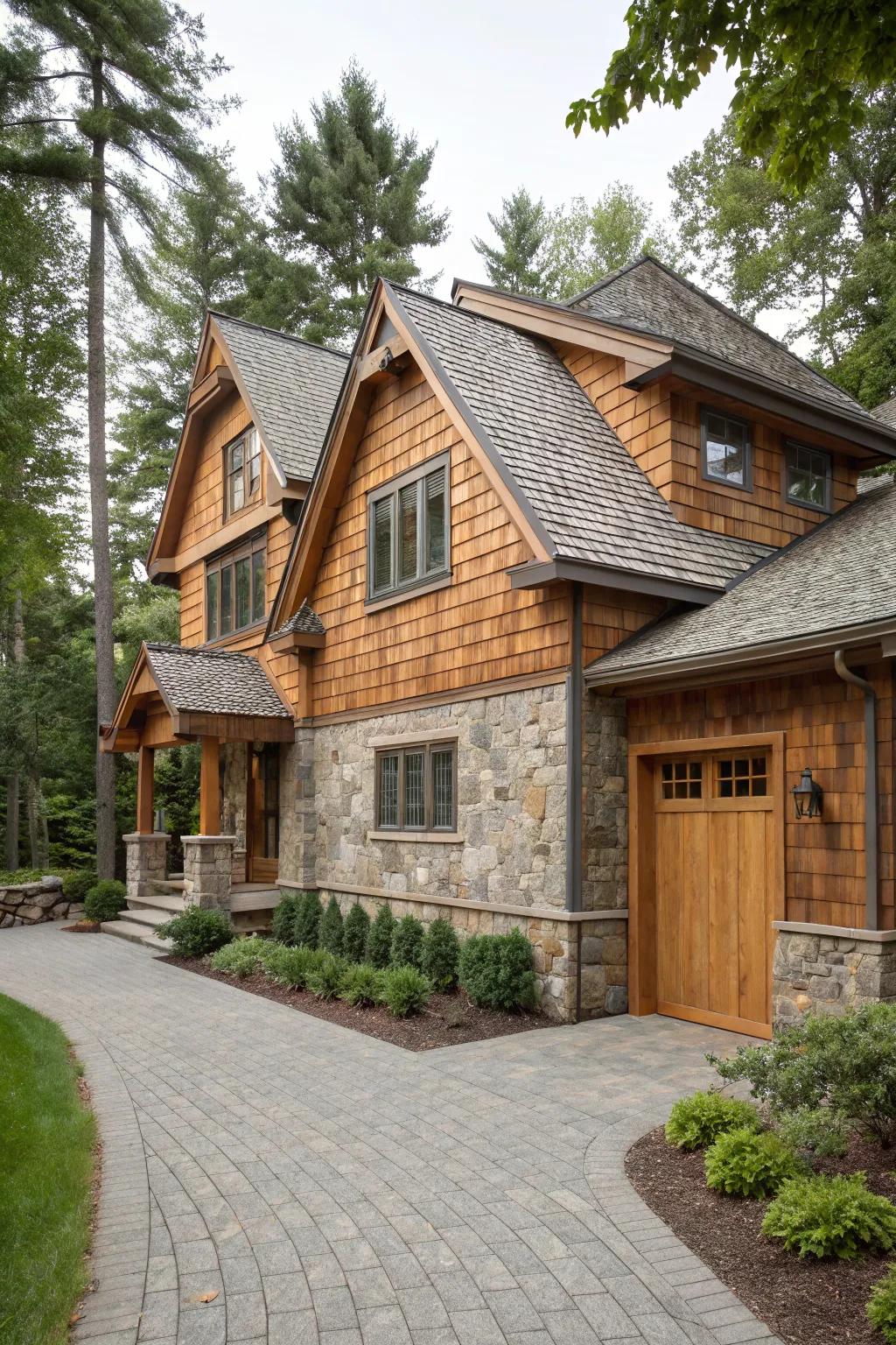 Natural textures add depth and interest to your home's exterior.