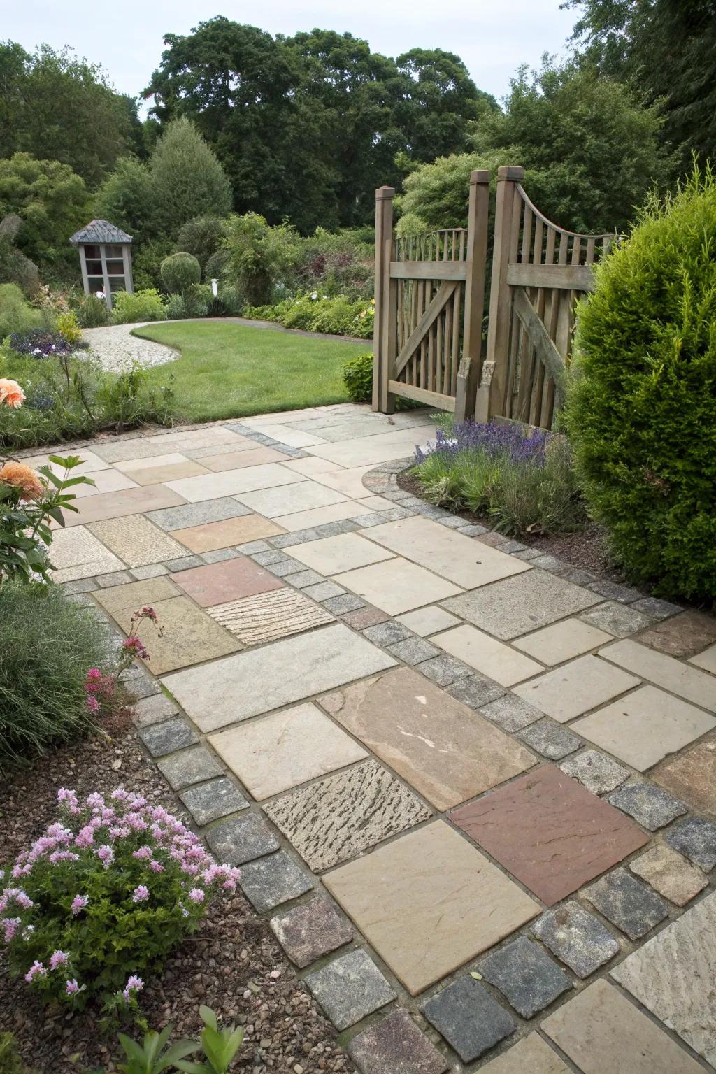 Patterned pavers add character and charm to your patio.