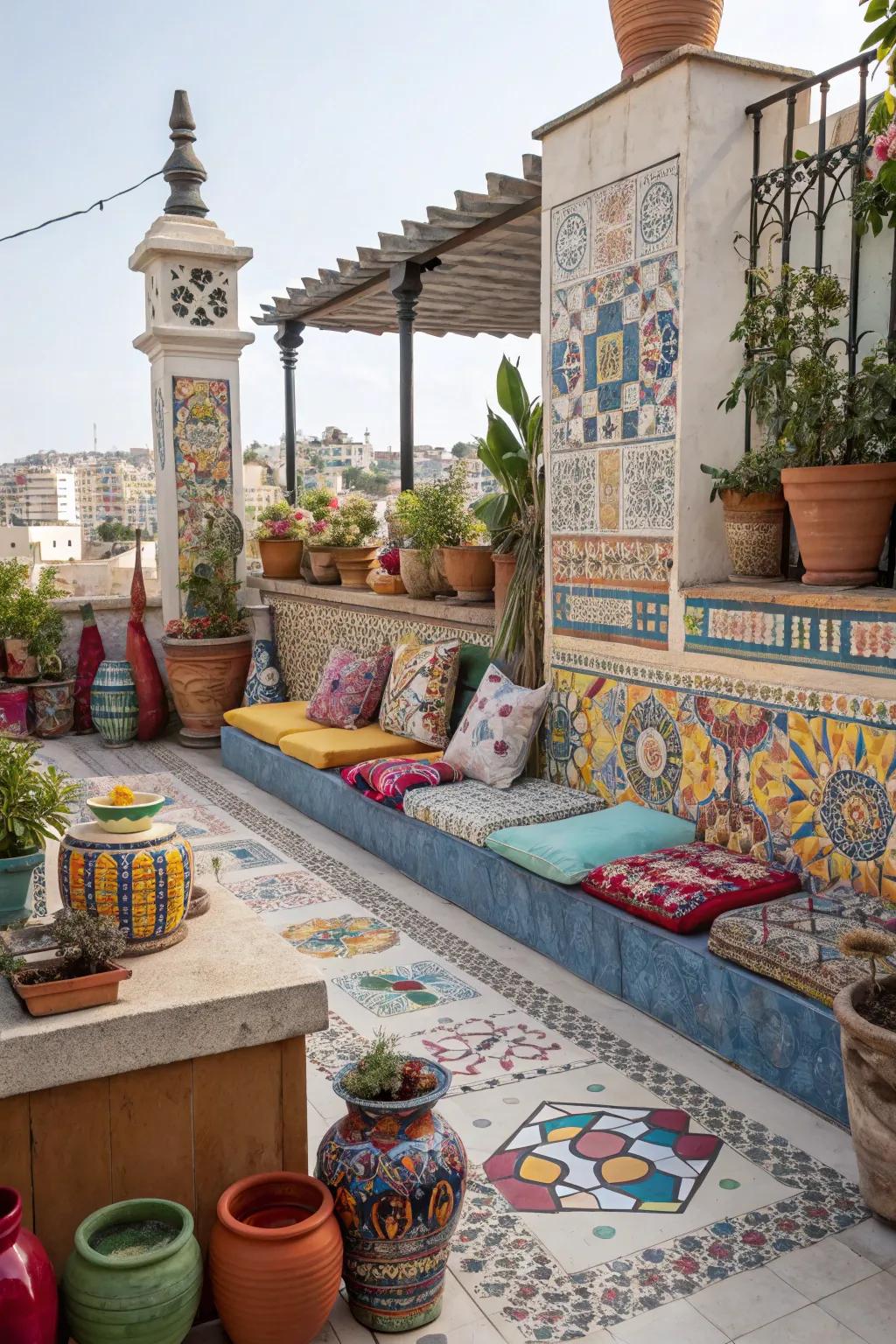 Express your unique taste with bold, eclectic tiles.