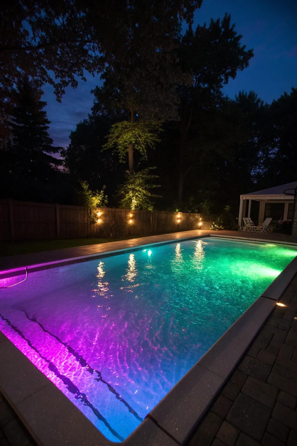 Create magical evenings with stunning underwater lighting.