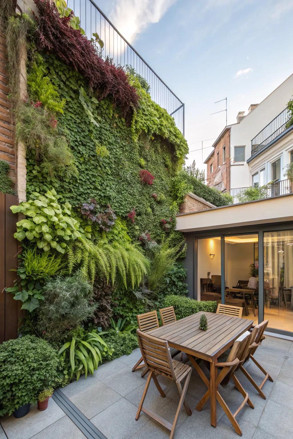 Living walls are a dynamic way to enhance privacy and style.