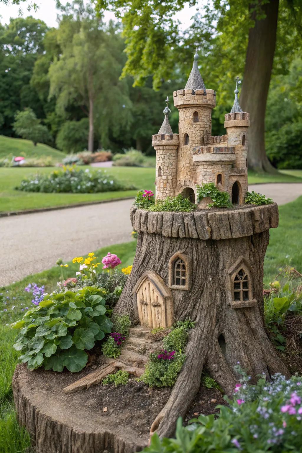 Enchant your space with a fairy tale castle.