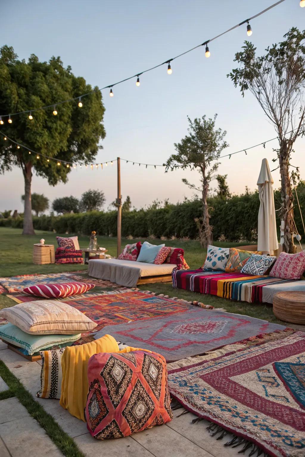 Cozy textiles add warmth and color.