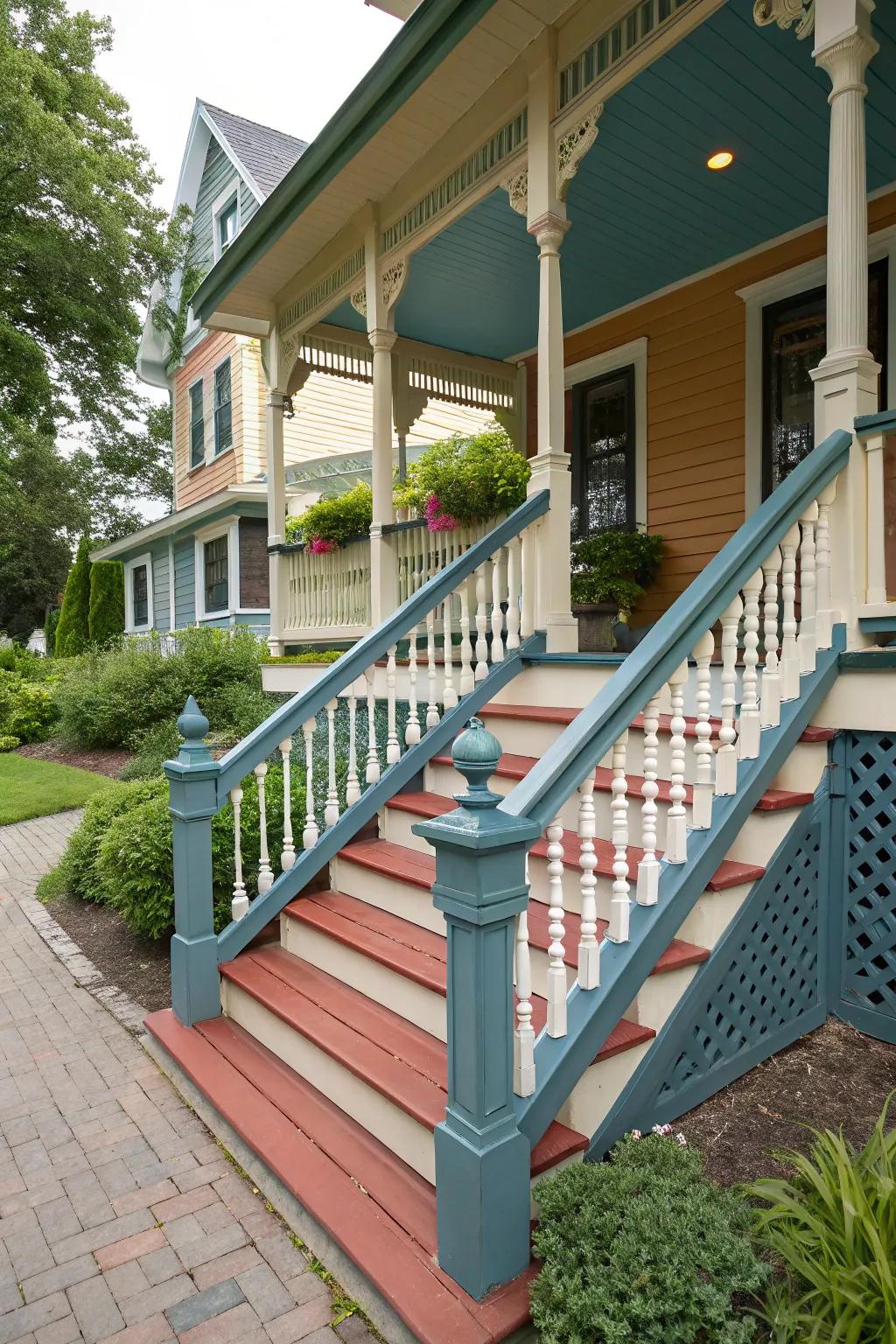 Enhance your porch with stylish stairs and railings.