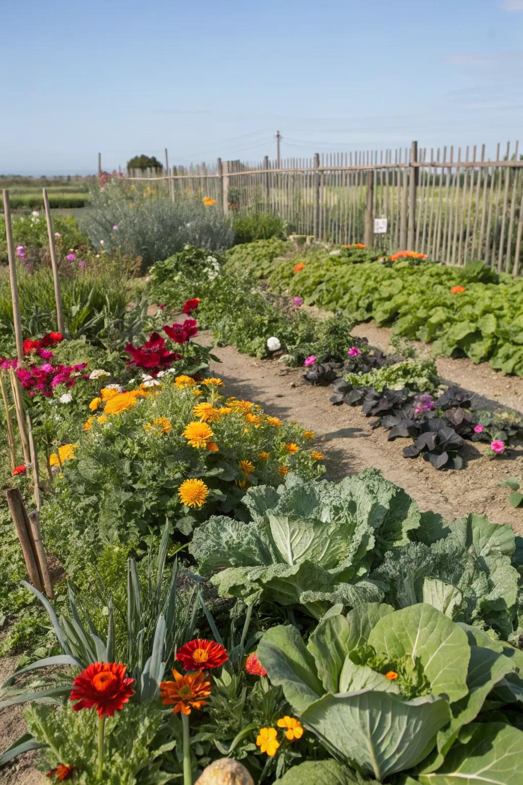 Edible flowers bring color and beneficial insects to your veggie garden.