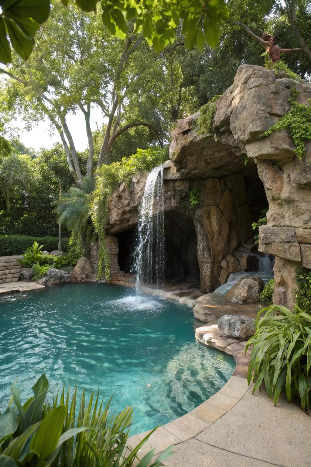 A hidden grotto creates a secretive escape right in your backyard.