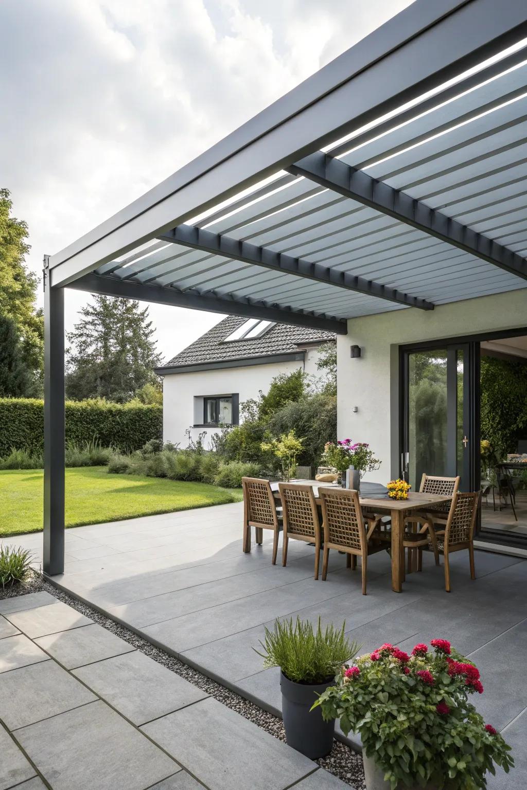 Modern canopies combine style with practicality.