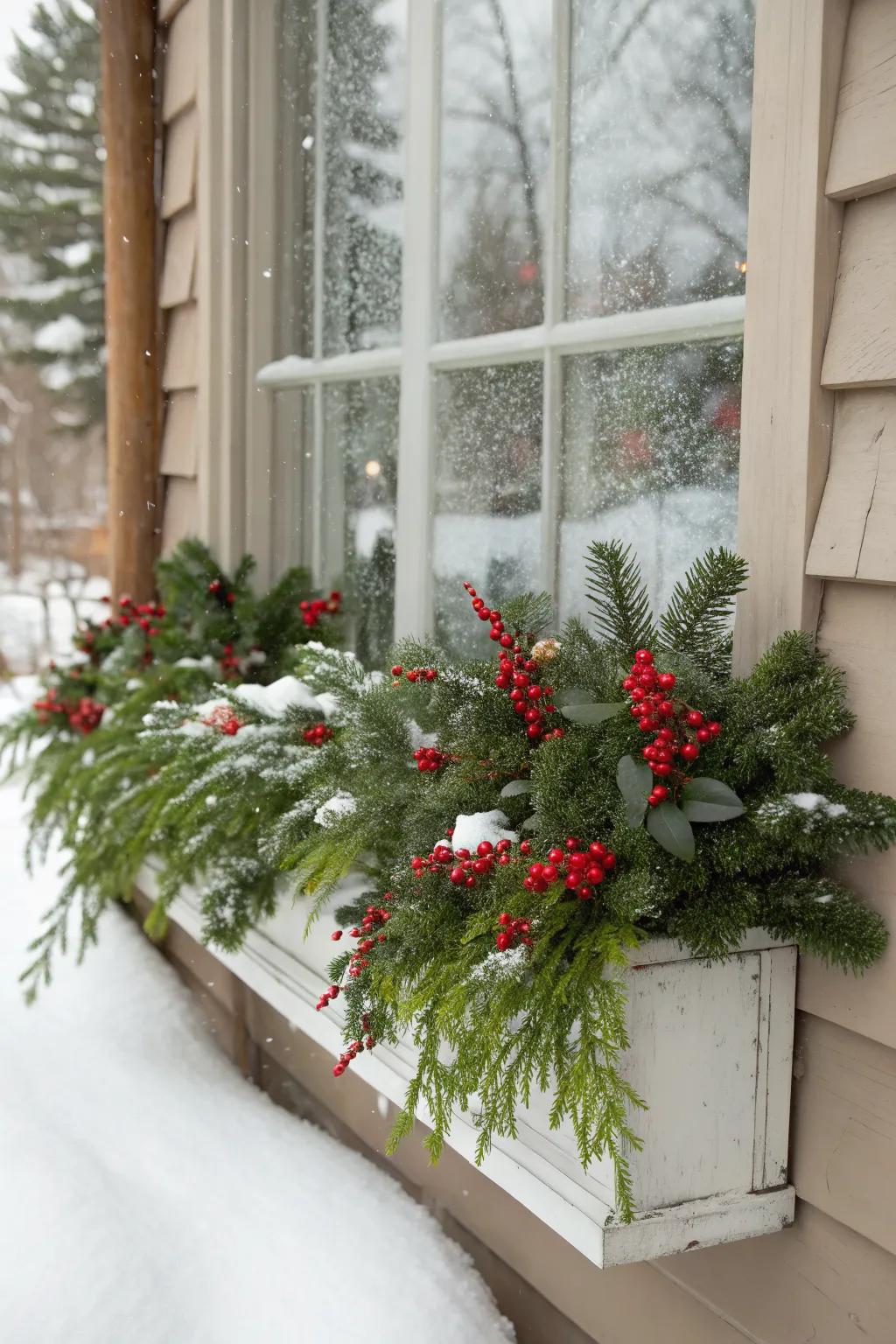 Window boxes are perfect for showcasing seasonal beauty.