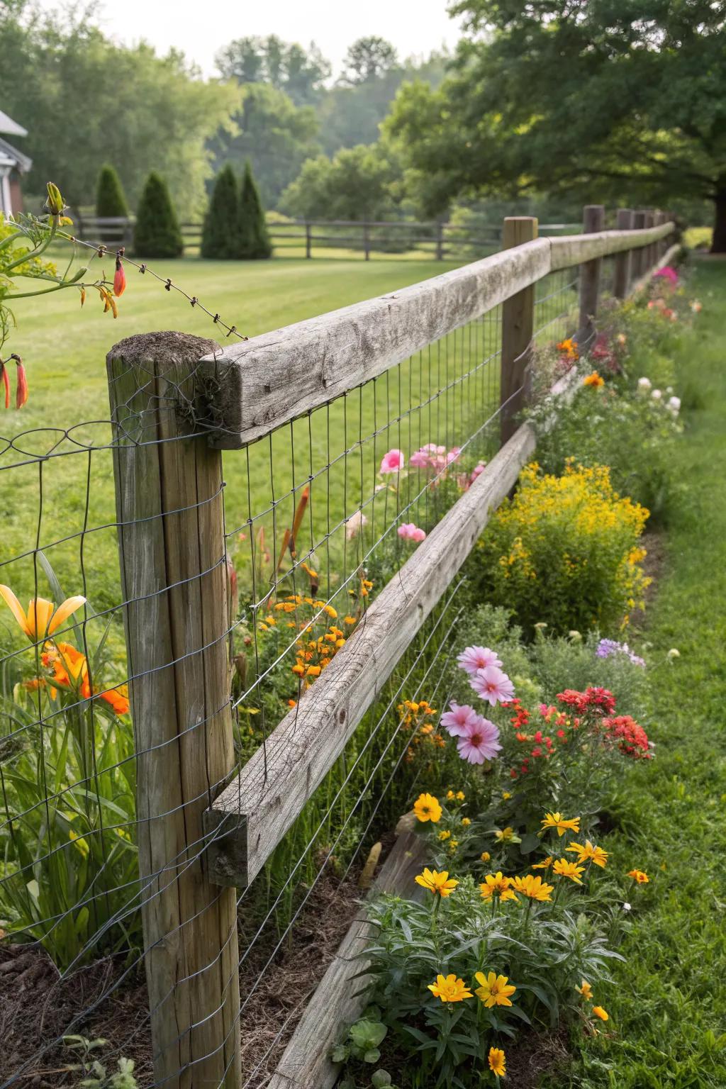 Wire mesh adds functionality without compromising on charm.