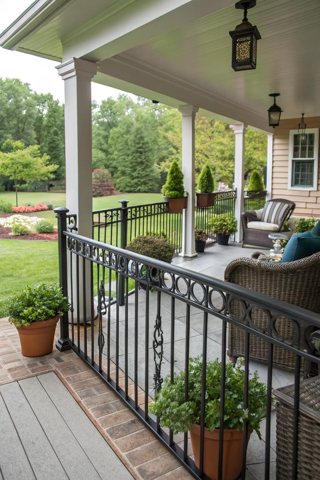 Modernize the classic with vertical pickets and a twist.