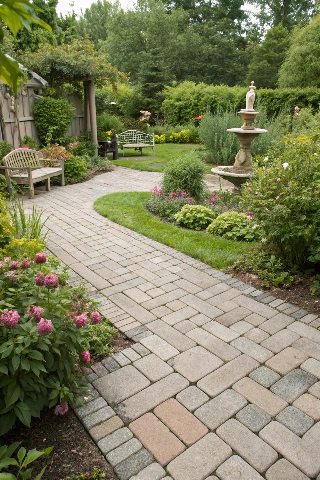 Create an eco-friendly oasis with recyclable 16x16 pavers.