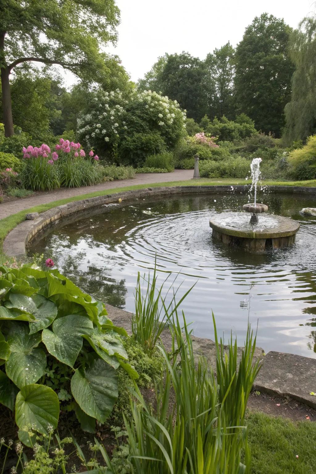 Water features introduce calm and serenity to any landscape.