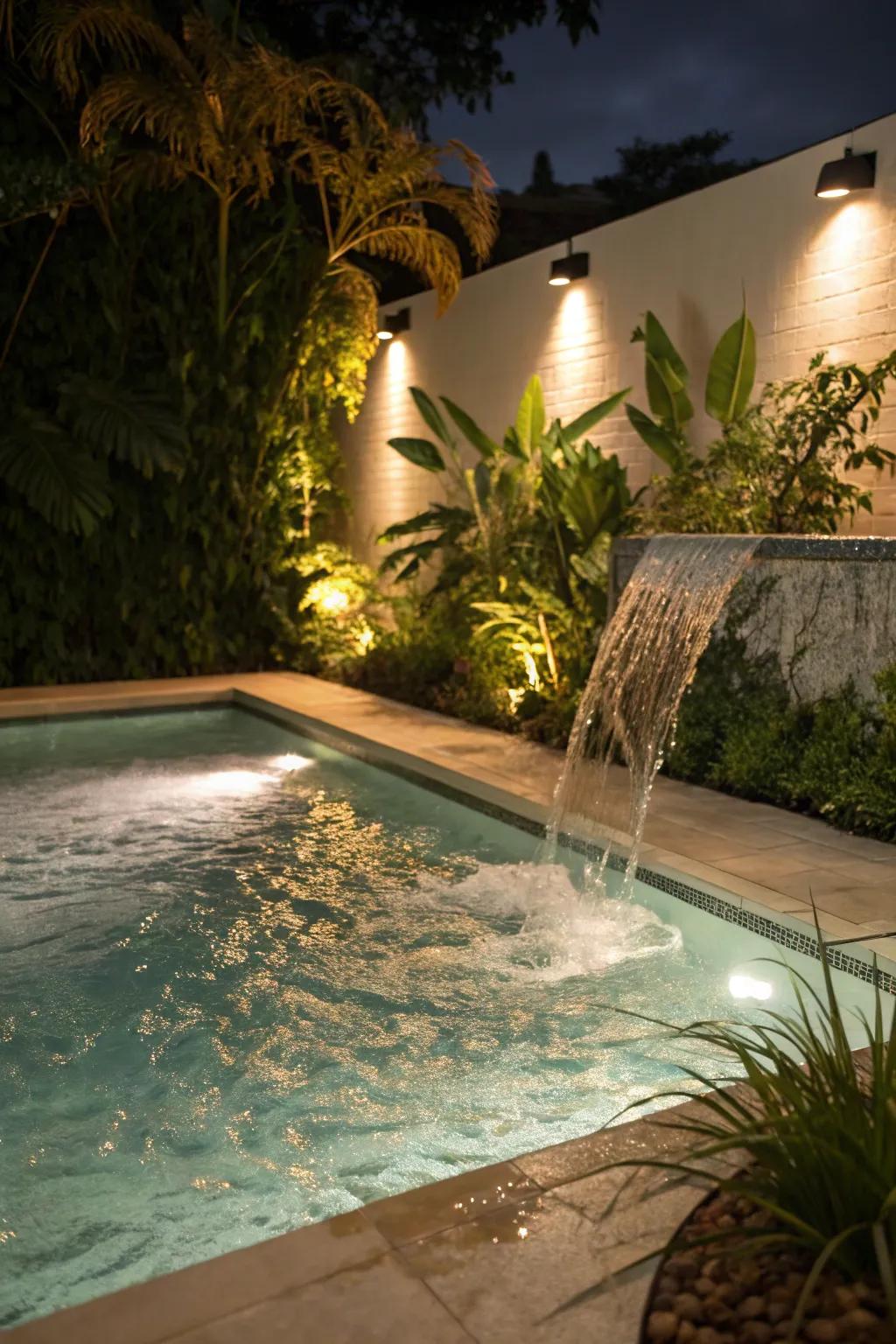 Spotlights add depth and drama by highlighting key features.