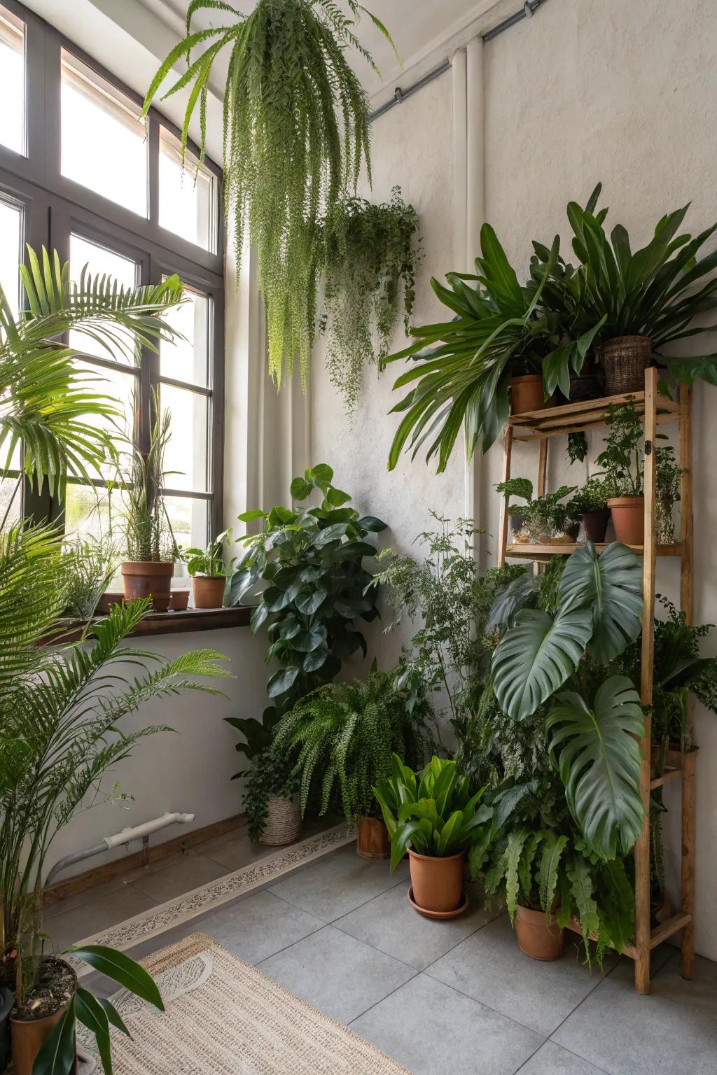 Transform your indoor space into a vibrant jungle.