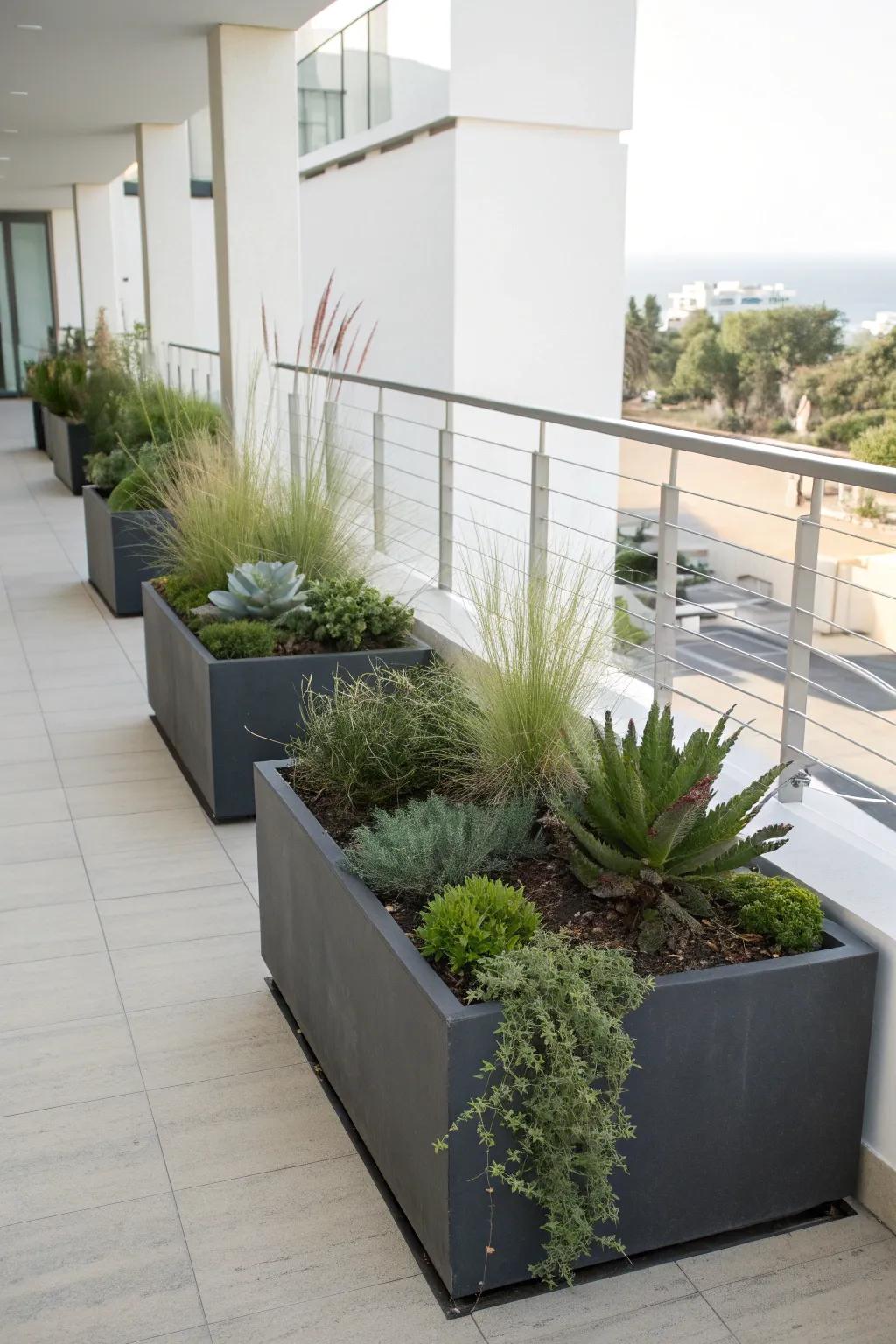 Keep it sleek and stylish with modern planter designs.