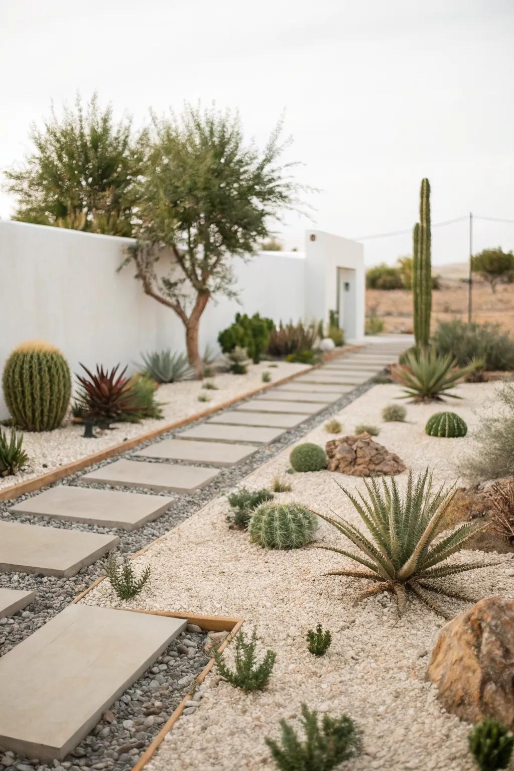 Embrace simplicity with a minimalist garden design.