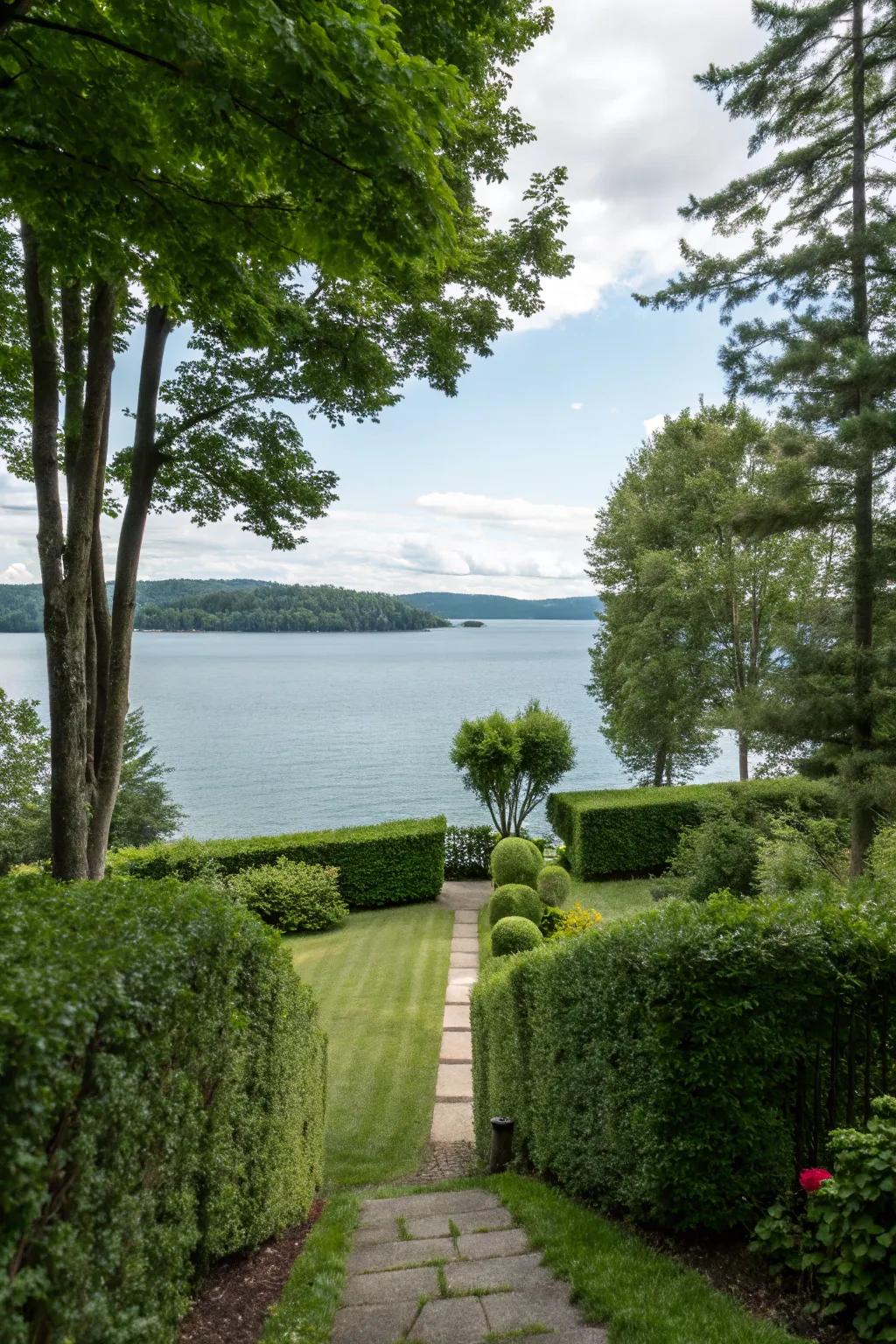 Privacy features that maintain the view while adding seclusion.