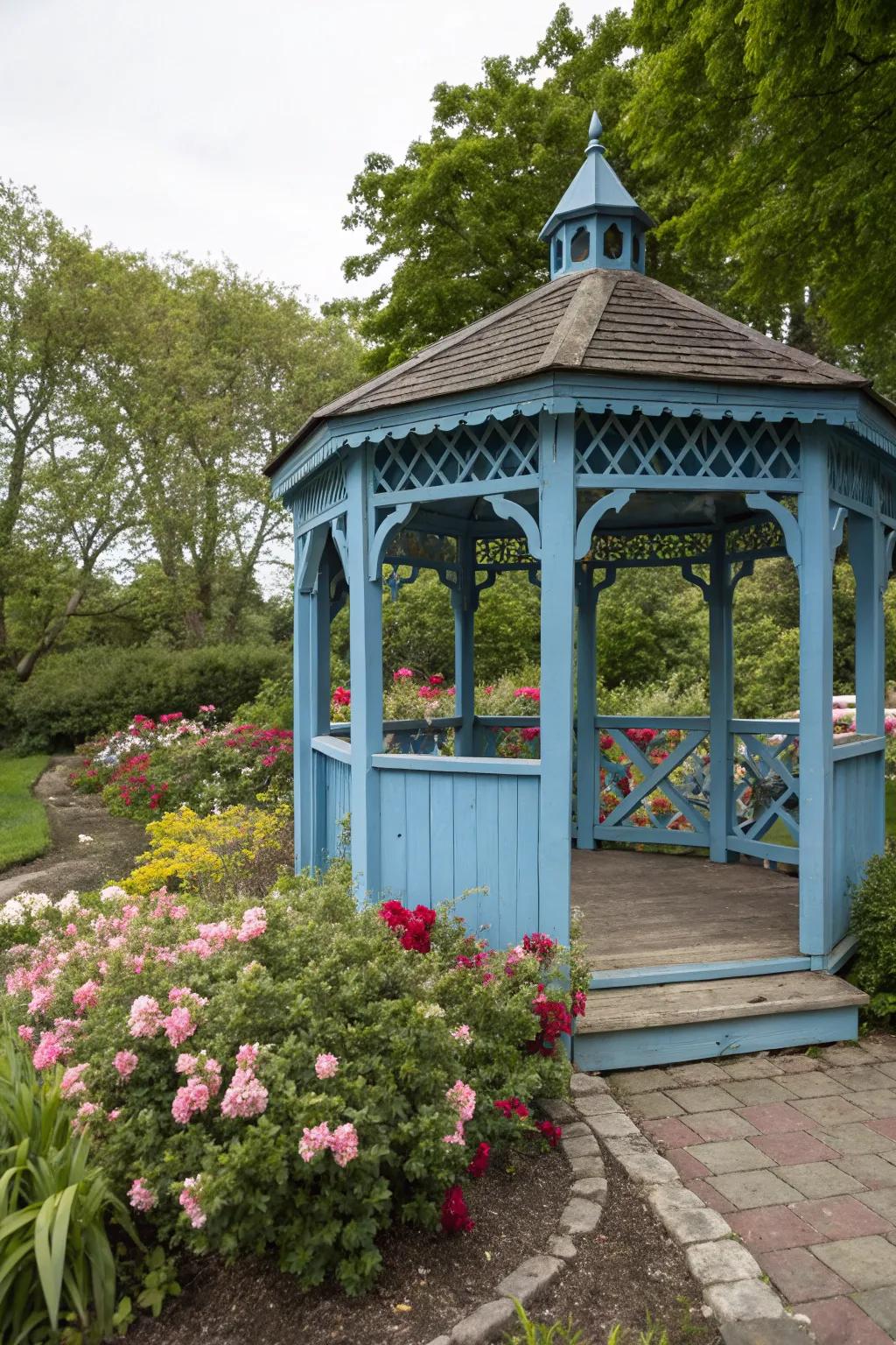 A custom paint job lets your personality shine through in your gazebo design.