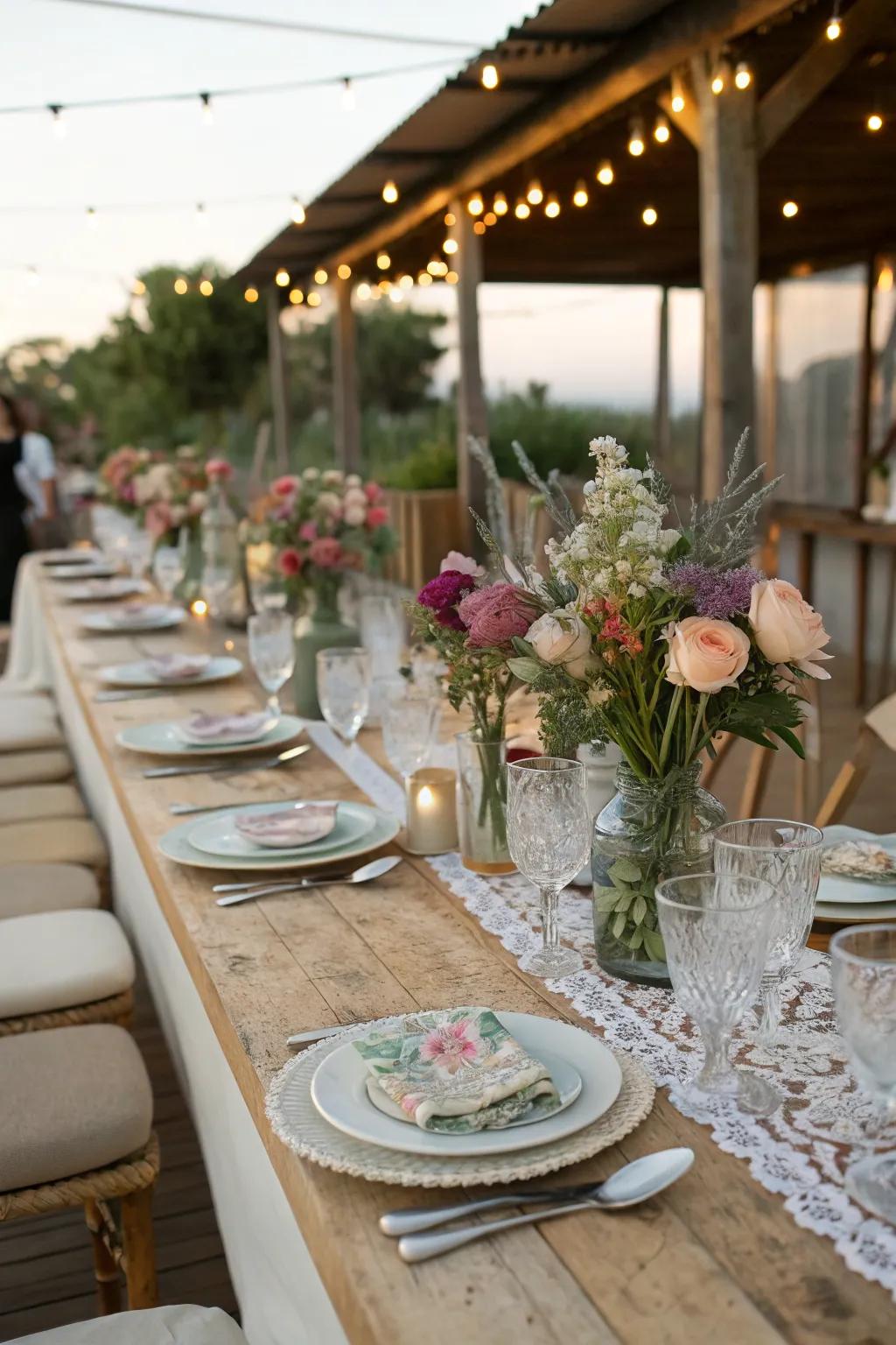 Foster connection with a communal dining setup.