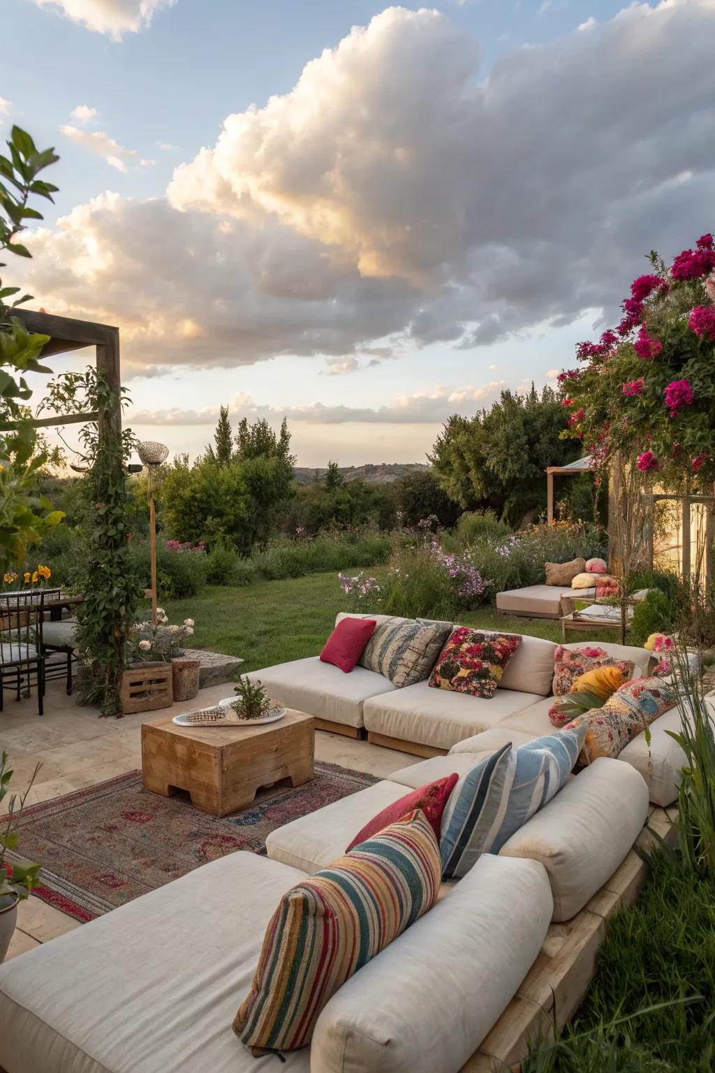 A cozy lounge area for relaxed conversations.