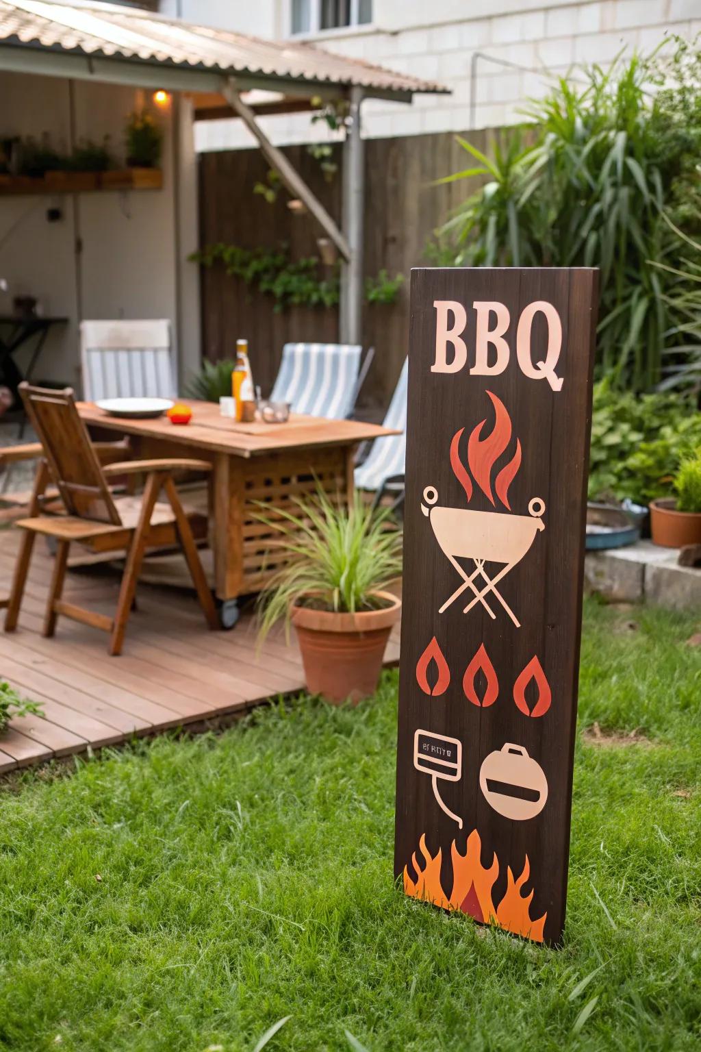 Use icons and imagery to emphasize your BBQ theme.