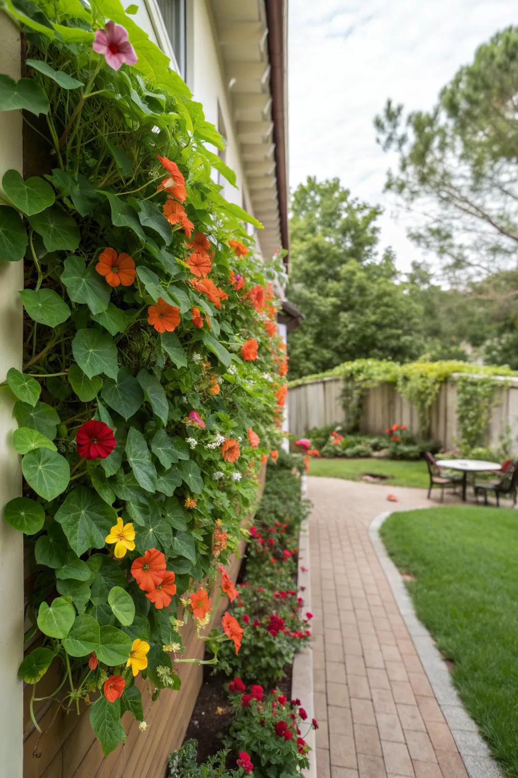 Maximize your garden space with vertical planting.