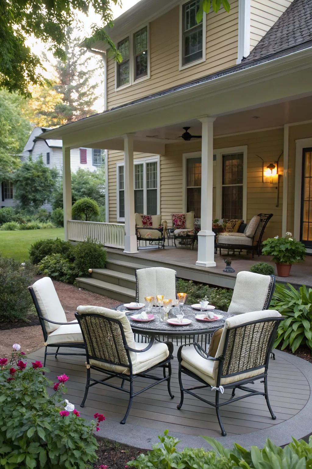 A social space encourages connection and conversation.